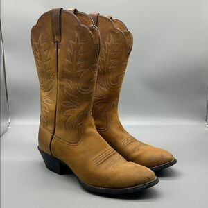 Ariat Heritage Round Toe Brown Leather Western Boots Style 15725 Women's Size 8B